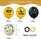 Graduation Balloons 2026 Grad Party Decoration, 50pcs 12 Inch Black and Gold Grad Latex Balloons Graduation Party Balloons for Grad class Celebrations Decoration Supplies